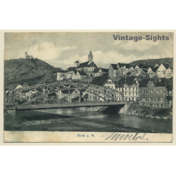 Horb Am Neckar / Germany: Partial View - Bridge - Bahnpost (Vintage PC 1900s)