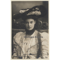 Kronprinzessin Cecille Von Preußen / Ascot Style Hat (Vintage RPPC 1906)