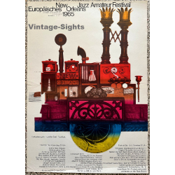Europäisches New Orleans Amateur Jazz Festival 1965 (Vintage Poster Günther Kieser)