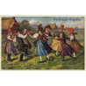 Georg Mühlberg: Ringelreihen Im Schwarzwald / Tracht (Vintage PC 1913)