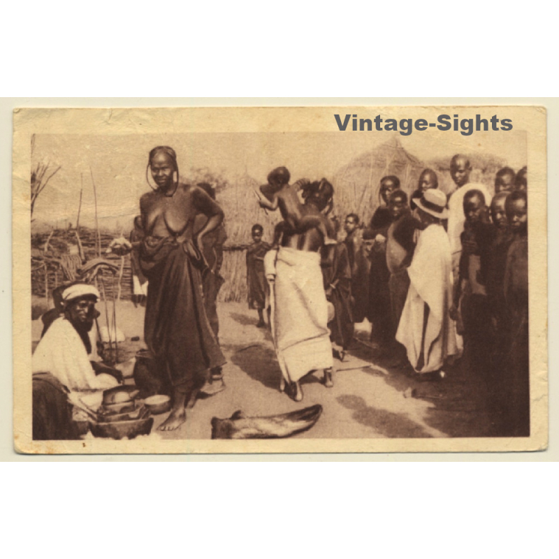 Sansané Haoussa / Niger: Indigenous On Market / Ethnic - Risqué  (Vintage PC 1931)