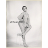 Pretty Nude Pin-Up In Transparent Negligée *3 (Vintage Photo: Seufert ~1950s/1960s)