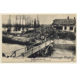 Pont L'Eveque / France: Campagne 1914-1917 Passarelle / Homework (Vintage PC 1918)