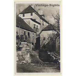 Fuzine - Gorski Kotar / Croatia: Old House - Backstreet Alley (Vintage RPPC)