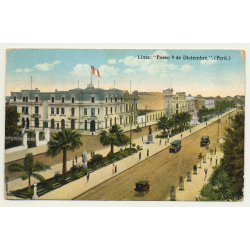 Lima Plaza de Toros Antique 1925 postcard used Per\u00f9