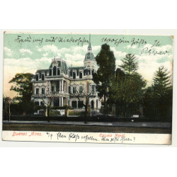 Buenos Aires / Argentina: Escuela Naval (Vintage Postcard: 1906)