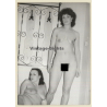 2 Darkhaired Nudes Posing Together / Hairy Armpits (Vintage Photo GDR ~1980s)