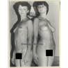 Great Take Of 2 Slim Shorthaired Nudes Standing (Vintage Photo GDR ~1980s)