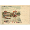 Bad Schachen / Germany: Waterfront (Vintage PC Litho 1899)