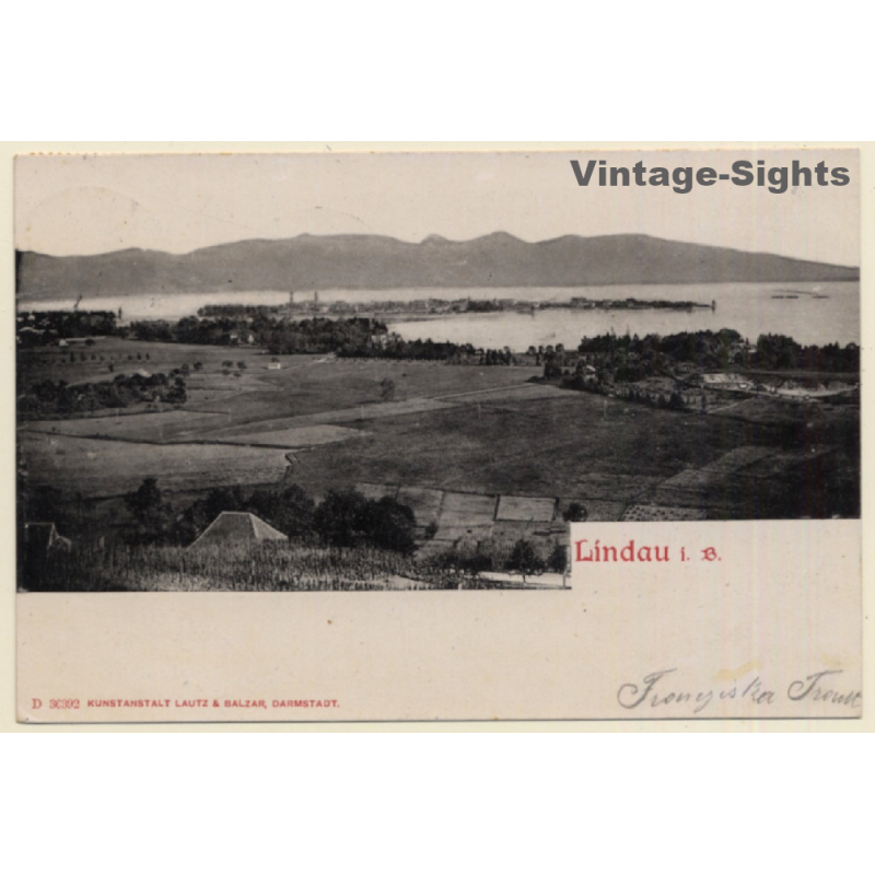 Lindau Im Bodensee / Germany: Total View (Vintage PC 1905) Lindau Im Bodensee / Germany: Total View (Vintage PC 1905)
