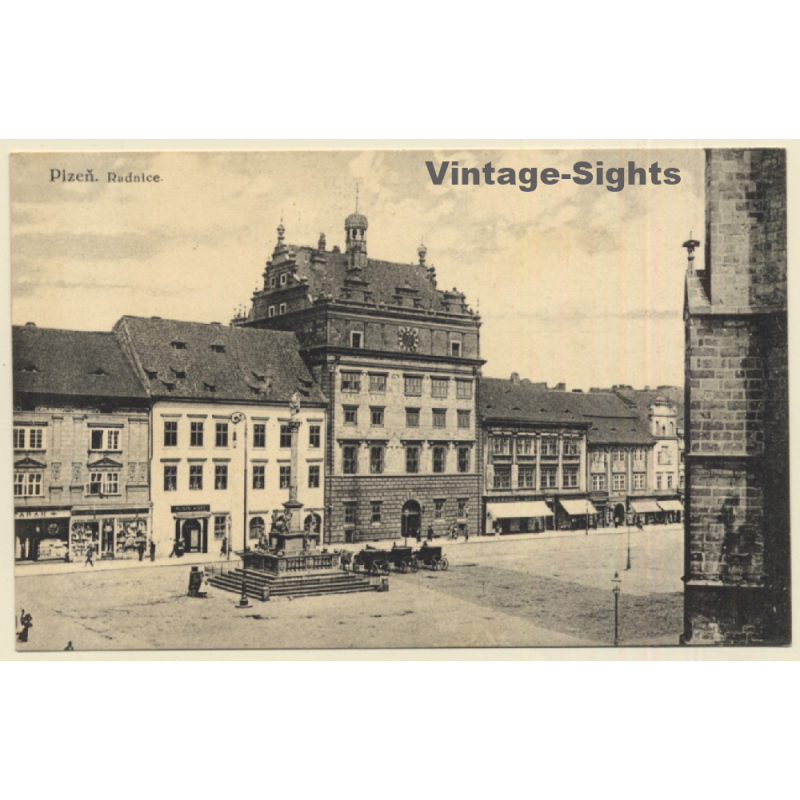 Plzen (Pilsen) / Czechia: Radnice - Town Hall (Vintage PC)