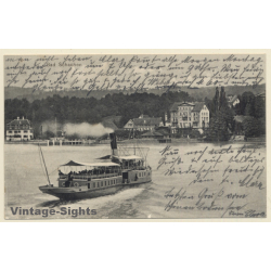 Bad Schachen / Germany: Lake Of Constance - Steamer (Vintage PC 1909)