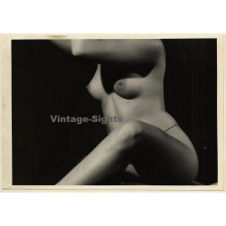 Artistic Erotic Study*3: CLose-up Of Nudes' Torso / Boobs (Large Vintage Photo ~1970s)
