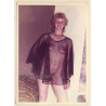 Natural Blonde Nude In Transparent Negligee (Vintage Photo GDR ~1980s)