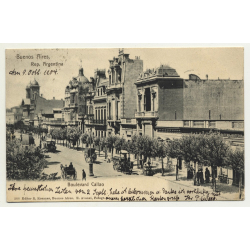 Buenos Aires / Argentina: Boulevard Callao (Vintage Postcard: 1904)