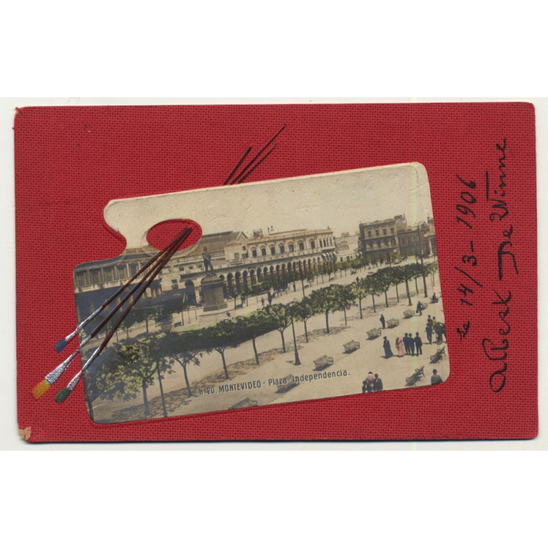 Montevideo / Uruguay: Plaza Independencia (Vintage Postcard: 1906)