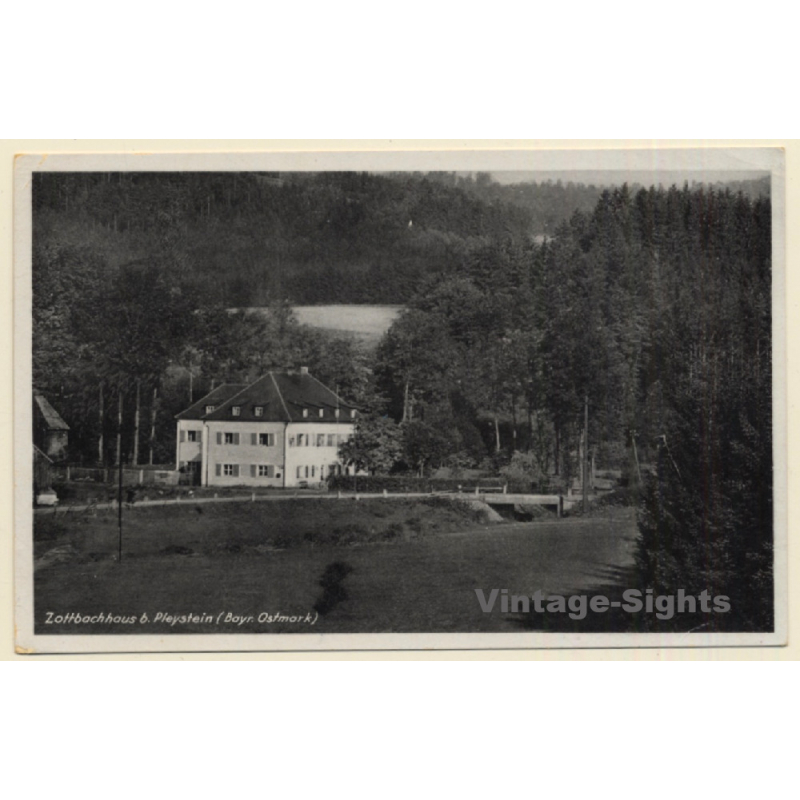 Bayr. Ostmark: Zottbachhaus Bei Pleystein (Vintage PC 1950s) Bayr. Ostmark: Zottbachhaus Bei Pleystein (Vintage PC 1950s)