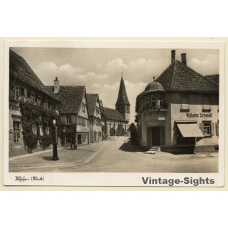 Ilshofen / Baden Württemberg:Street View - Church - Wilhelm Schmidt (Vintage RPPC)