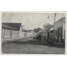 Barbacena / Brazil: Rua 15 De Noviembro (Vintage Postcard: 1918)