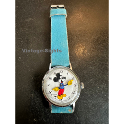 Vintage Mickey Mouse Wristwatch W.D.P. Walt Disney - Swiss Made (Not Working)