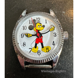 Vintage Mickey Mouse Wristwatch With Second Hand (Not Working)