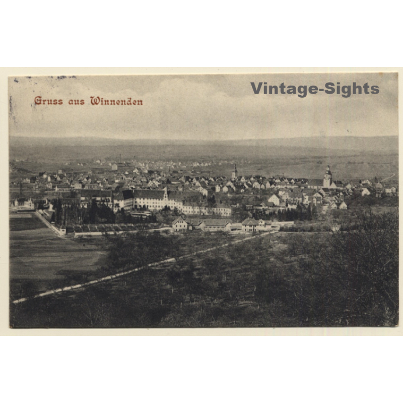Winnenden / Germany: Ortsansicht - Total View (Vintage PC 1907)