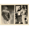 Nude Fifties Pin-Up's *9 (Vintage Dual Photo ~1950s)