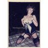 Erotic Study: Natural Semi Nude Kneeling Outdoors (Vintage Photo ~1980s)