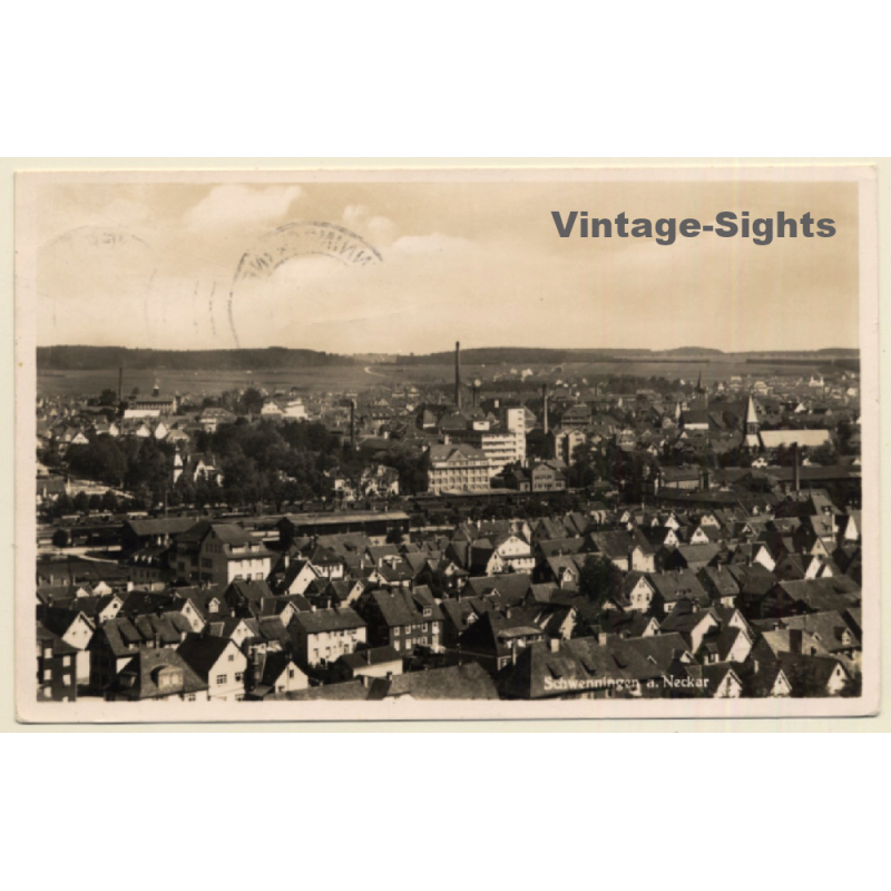 Schwenningen Am Neckar / Germany: Panorama View (Vintage RPPC 1940) Schwenningen Am Neckar / Germany: Panorama View (Vintage RPPC 1940)