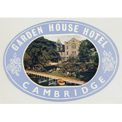 Garden House Hotel - Cambridge / England (Vintage Luggage Label)