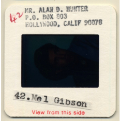 Mel Gibson / Hollywood Actor *2 (Vintage Press Diapositive ~1980s)