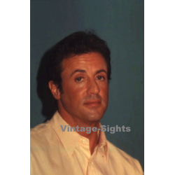 Sylvester Stallone / Hollywood Actor *1 (Vintage Press Diapositive ~1980s)