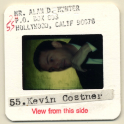 Kevin Costner / Hollywood Actor *1 (Vintage Press Diapositive ~1980s)