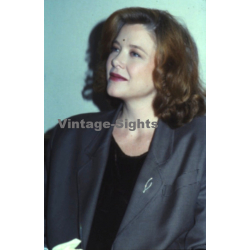 Annette Bening / Hollywood Actress *1 (Vintage Press Diapositive ~1980s)