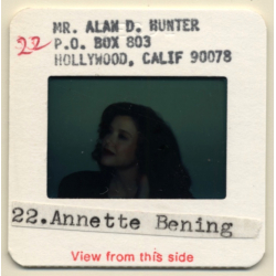 Annette Bening / Hollywood Actress *2 (Vintage Press Diapositive ~1980s)
