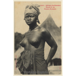 Afrique Occidentale: Femme Soussou / Risqué - Ethnic Nude (Vintage PC ~1910s)