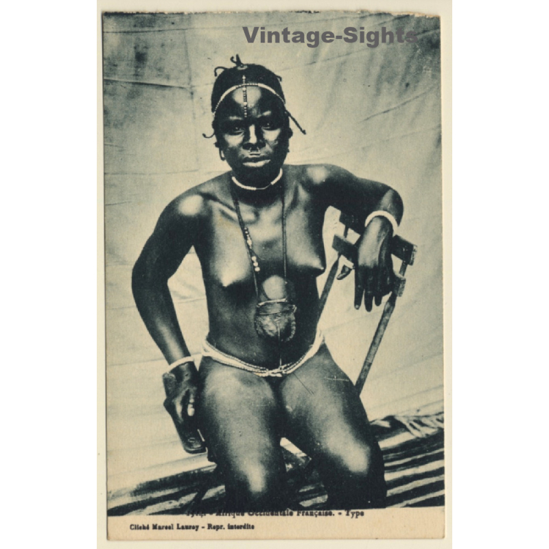 Afrique Occidentale Francaise: Type / Risqué - Ethnic Nude (Vintage PC ~1910s)