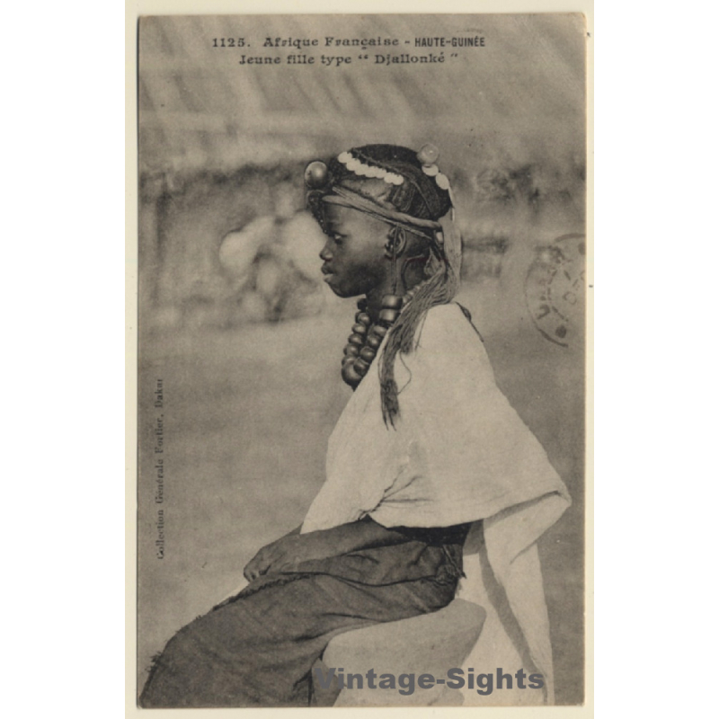 Afrique Francaise - Haute-Guinée: Jeune Fille Djallonké / Ethnic - Braids (Vintage PC 1907) Afrique Francaise - Haute-Guinée: Jeune Fille Djallonké / Ethnic - Braids (Vintage PC 1907)