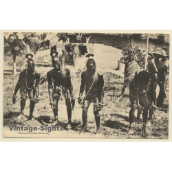Atacora / Benin: Danses Sombas / Ethnic Tribal Ritual (Vintage PC 1920s)