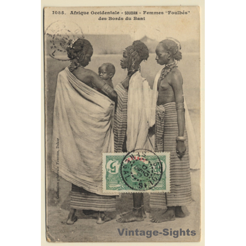 Soudan: Femme Foulbés Des Bords Du Bani / Ethnic (Vintage PC 1913) Soudan: Femme Foulbés Des Bords Du Bani / Ethnic (Vintage PC 1913)