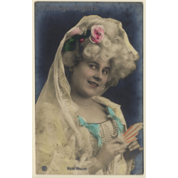 Reta Walter / German Opera Singer *1 (Vintage Hand Colored RPPC 1906)