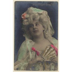 Reta Walter / German Opera Singer *3 (Vintage Hand Colored RPPC 1906)