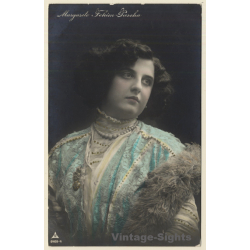 Margarete Fehin-Pascha / German Actress (Vintage Hand Colored RPPC 1913)