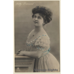 Betty Darmand / German Actress (Vintage Hand Colored RPPC 1900s/1910s)