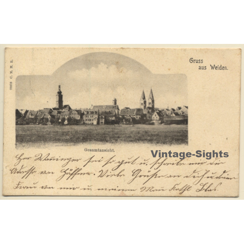 Weiden I.D. Oberpfalz / Germany: Total View (Vintage PC 1901)