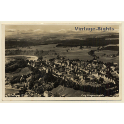Schongau - Bavaria / Germany: Aerial View (Vintage RPPC 1940)