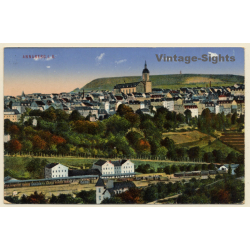 Annaberg Im Erzgebirge: Ortsansicht Mit Pöhlberg (Vintage PC 1915)