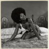 Erotic Study: Dark-Skinned Female With Afro Undressing *5 / Boobs (Vintage Photo KORENJAK 1970s/1980s)