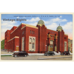 Peoria / USA: Shrine Mosque, Mohammed Temple (Vintage PC ~1930s/1940s)