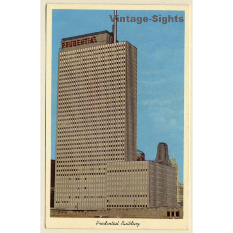 Chicago / USA: Prudential Building (Vintage PC ~1940s)